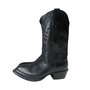 Nocona Black Leather Western Cowboy Boots Womens size 9 Mens Size 7.5